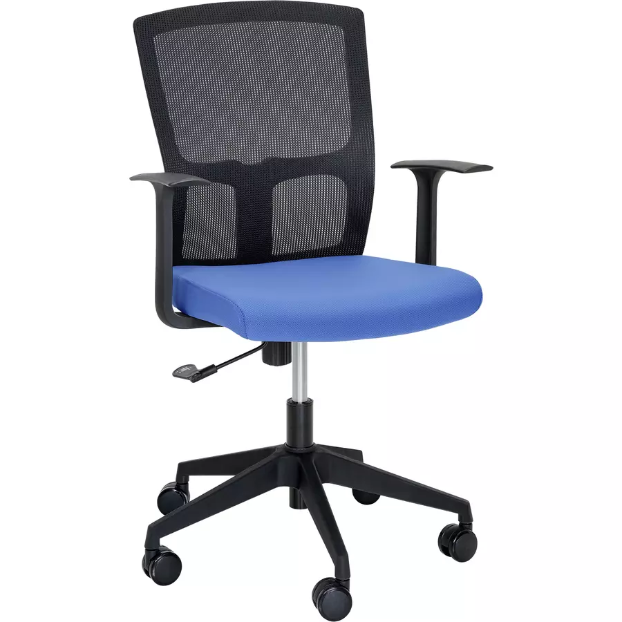 Bürostuhl Loen Stoff/Netzstoff Blau B 40-50 cm 62 H 99 Sitzhöhe: cm T 61