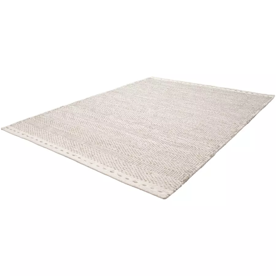 Teppich Jaipur Wolle cm 100% 200 Beige Handgewoben, verwendbar, T Wolle B beidseitig 290