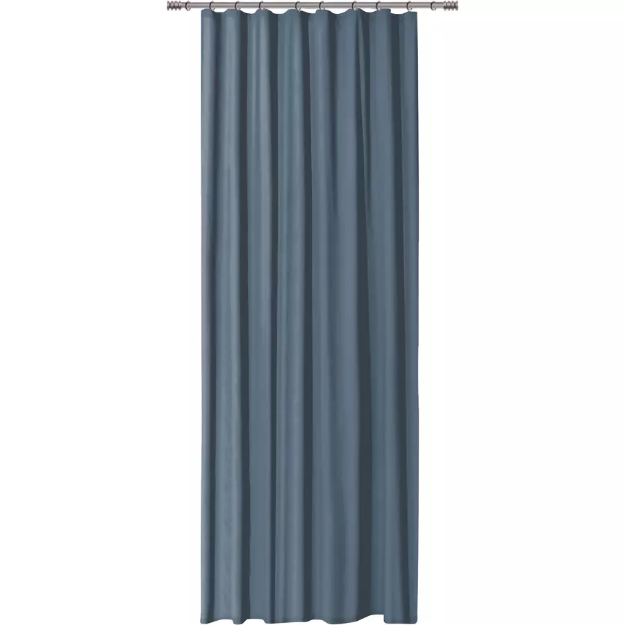 H cm 260 Sheila 135 lichtdurchlässig B Baumwolle Vorhang blickdicht / Blau